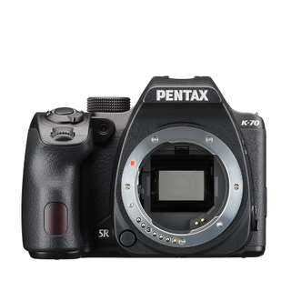 Pentax K-70 on a white background