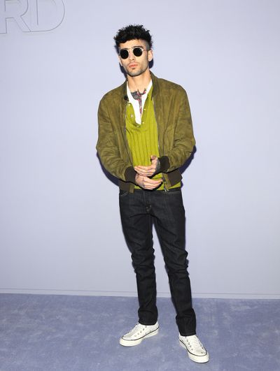 Clothing, Cool, Fashion, Eyewear, Blazer, Standing, Outerwear, Suit, Yellow, Jacket,