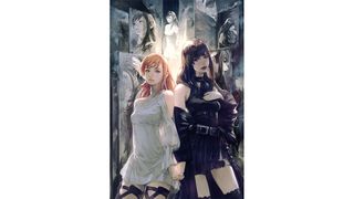 Two girls pose in a piece of FF XIV art