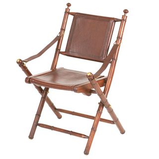 folding chair with leather seat