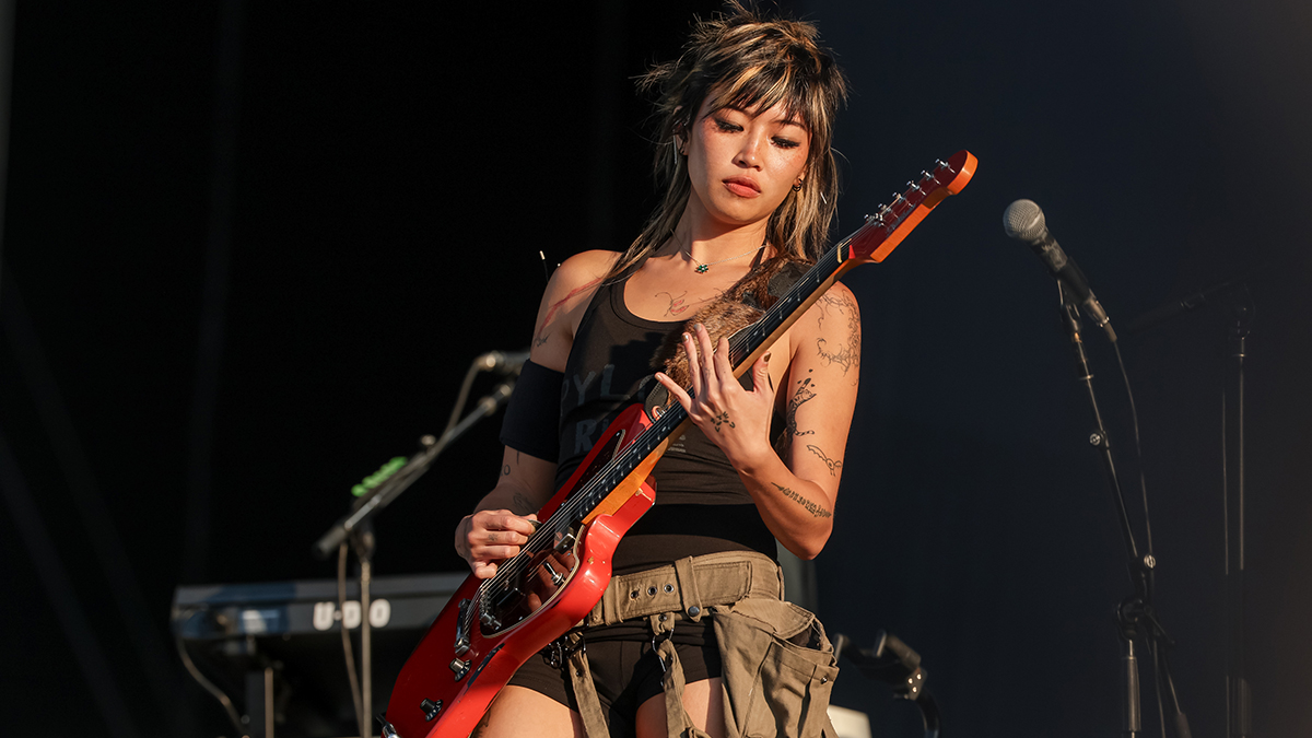 CHICAGO, ILLINOIS - AUGUST 2: Beabadoobee performs during Lollapalooza at Grant Park on August 2, 2026 in Chicago, Illinois. (Photo by Michael Hickey/Getty Images)