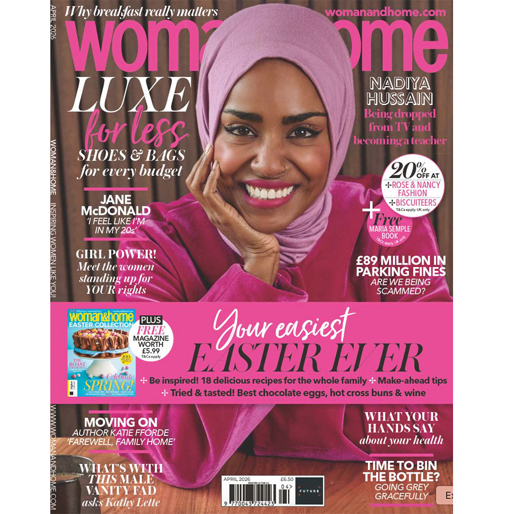 Cover of woman and home magazine with Nadiya Hussain