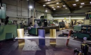 Inside view of the furniture collection workshop