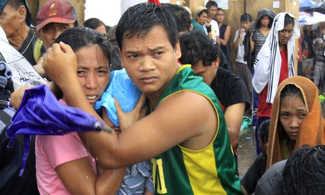 Mother and father in Tacloban