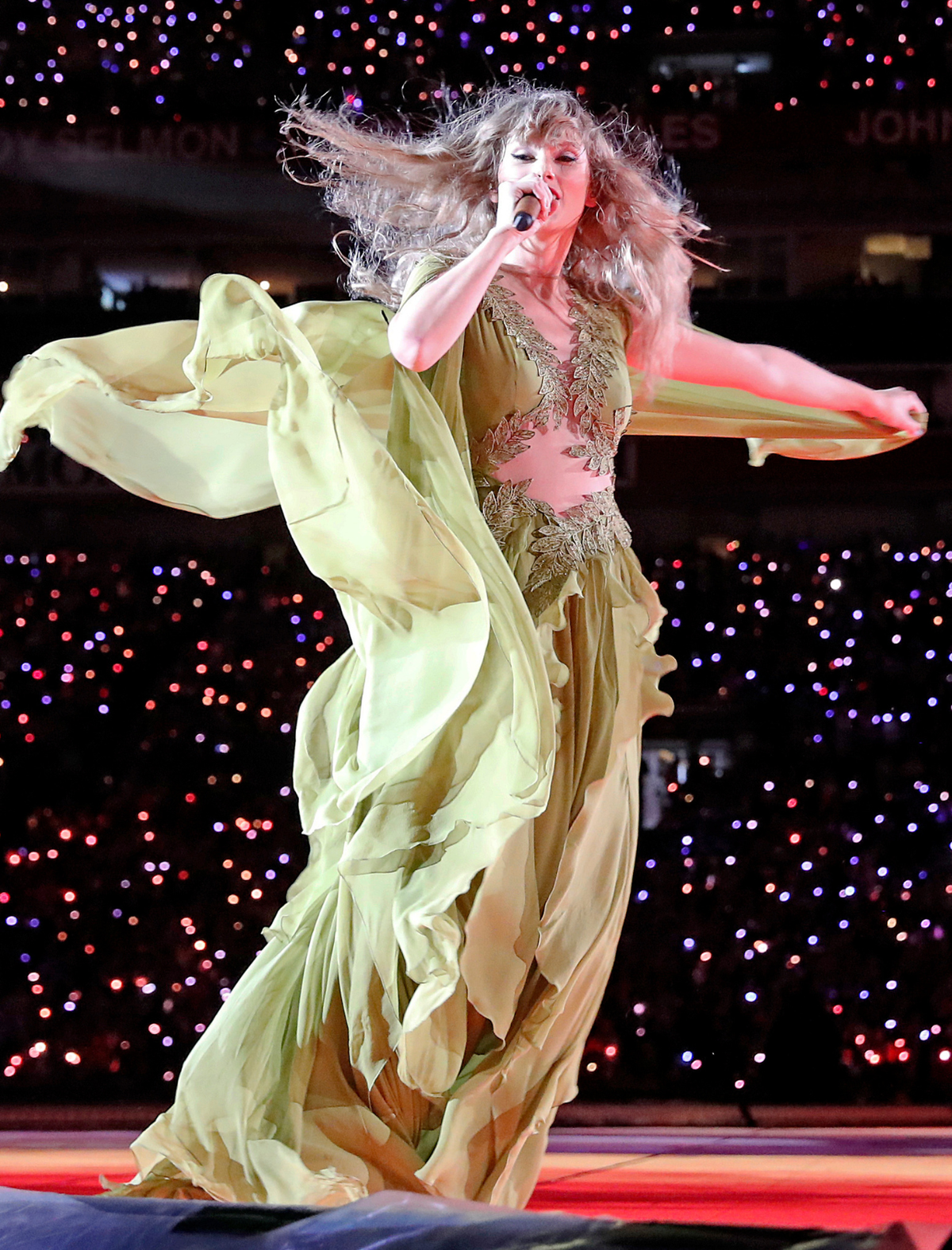Taylor Swift on the Eras Tour in Tampa, FL