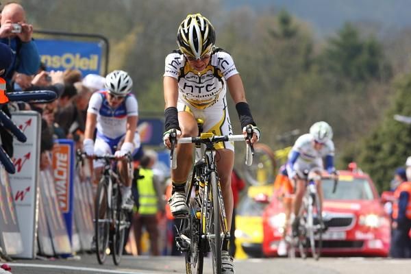 In her first World Cup as a professional, Evelyn Stevens (HTC - Columbia Women) finished a creditable fifth