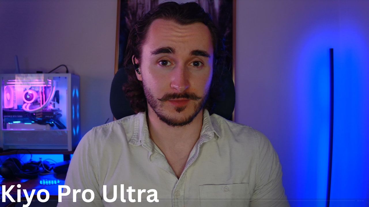 A comparison shot of similar lighting used by the Razer Kiyo Pro Ultra in 4K