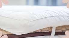  picture of white thick mattress topper 