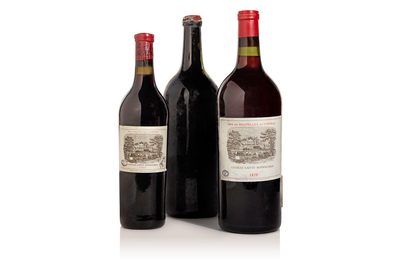 lafite 1870 and 1865 in Bordeaux auction at Sotheby's