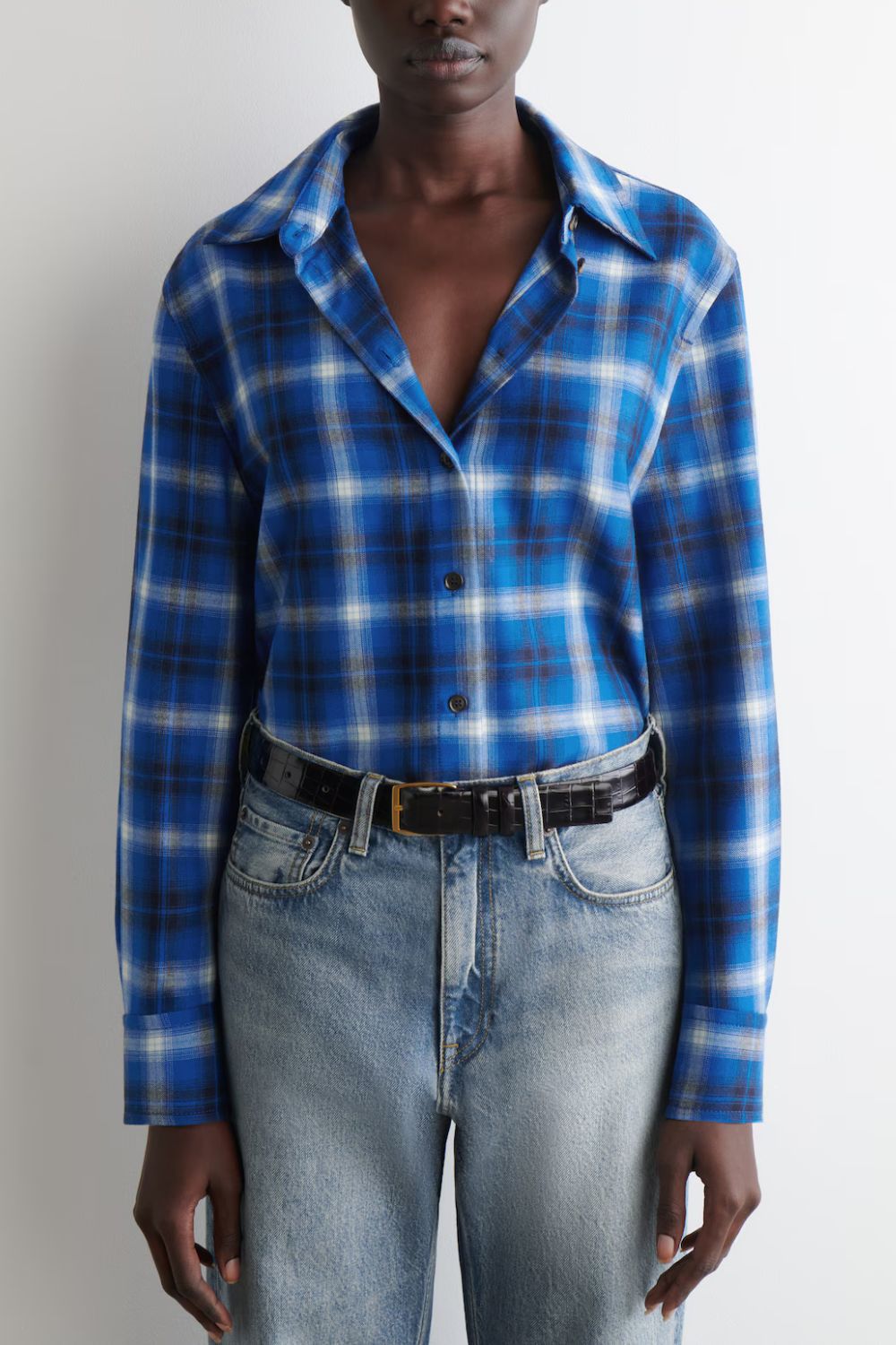COS Checked Flannel Shirt