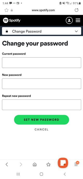 How to reset Spotify password