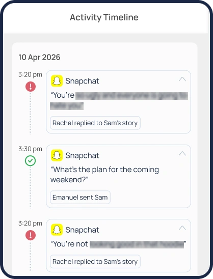 Mobicip Snapchat monitoring