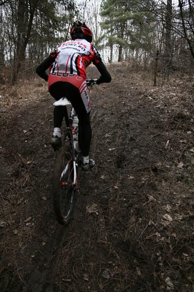 There is plenty of room for passing on this section of the Maros Bike XCO Cup course.