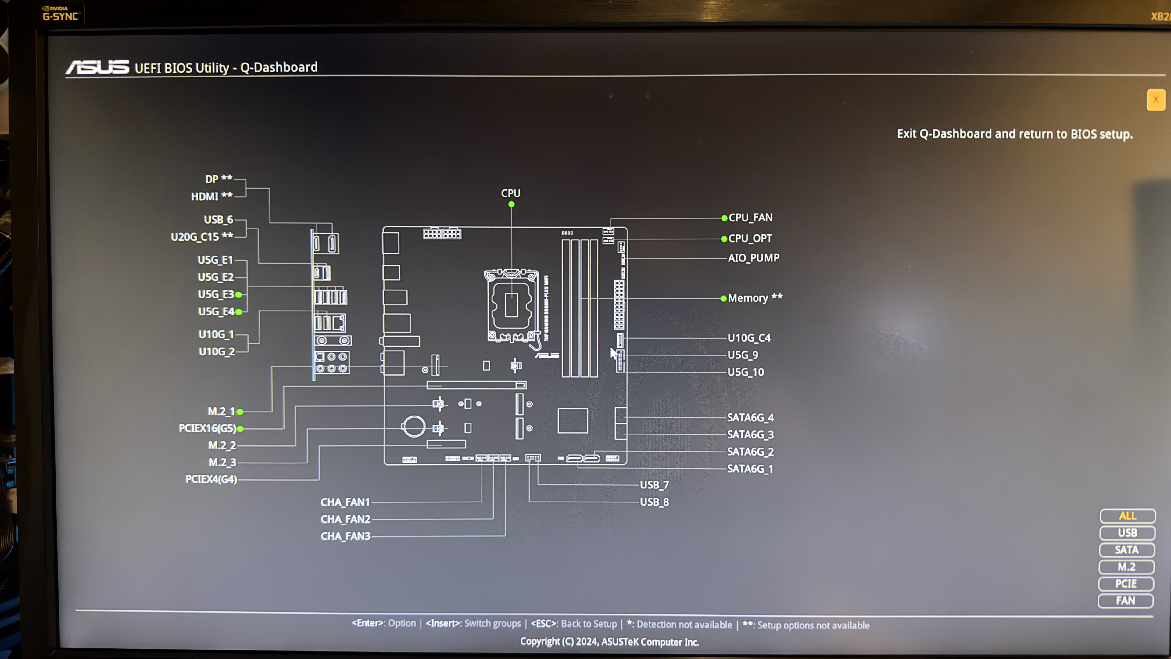 A photo of the Asus TUF Gaming B860M-Plus WiFi motherboard