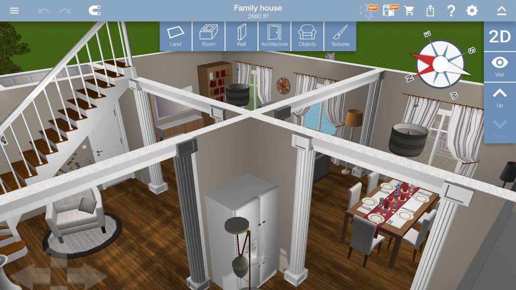 Home Design 3D (ilmainen, tarjolla sovellusostoja)