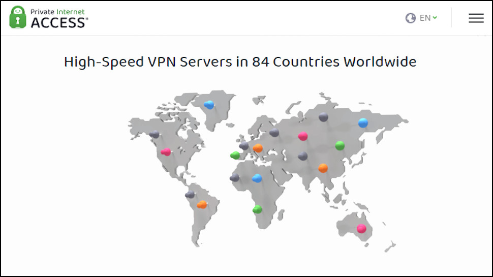Private Internet Access Server Map