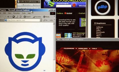 In its first iteration Napster was a peer-to-peer sharing site that ran into copyright problems and ceased operation.