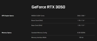 New GeForce RTX 3050 Model
