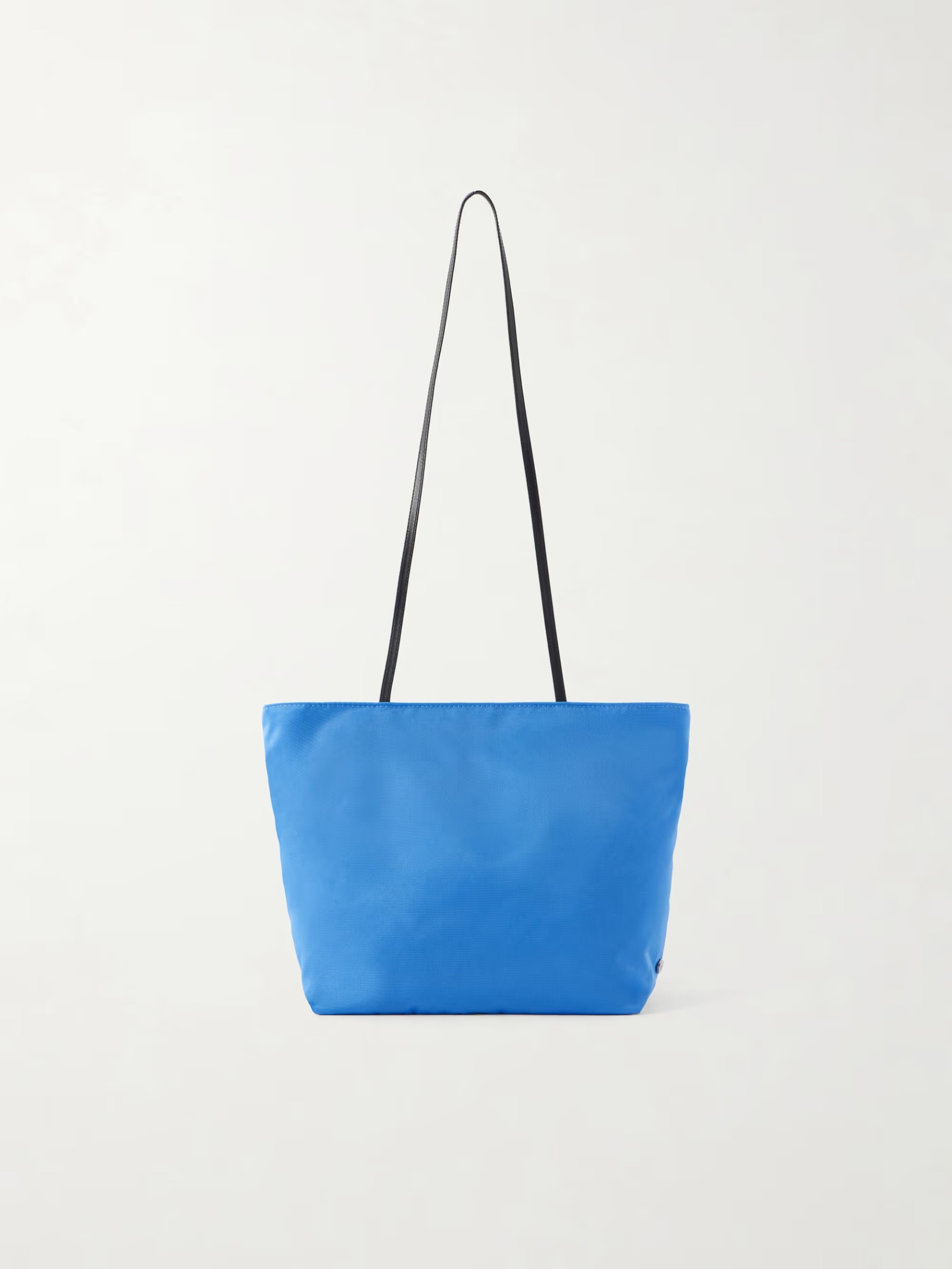 VALESQUE, Spaghetti Leather-Trimmed Satin Shoulder Bag