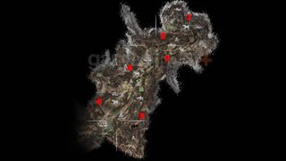 Horizon Forbidden West lenses locations shown on the map