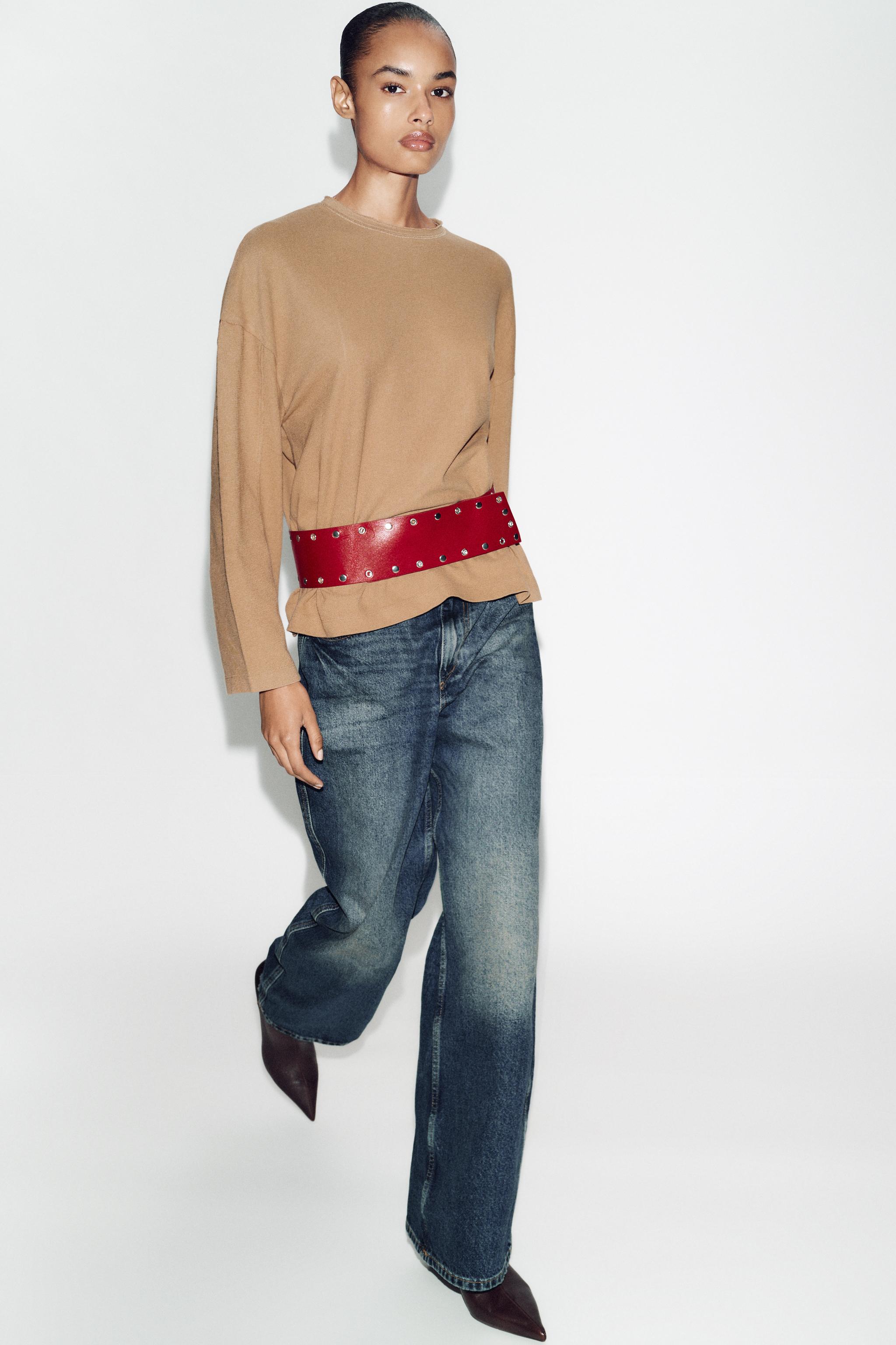 100% Leather Studded Cummerbund Belt