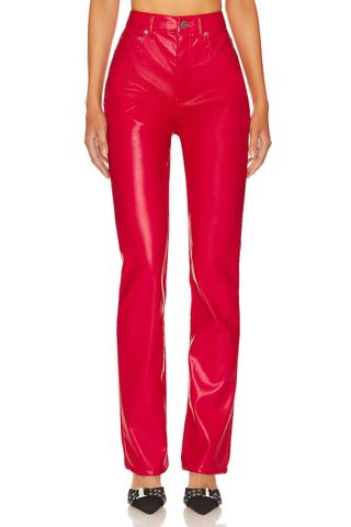 Faux Leather Heston Straight Leg Pants