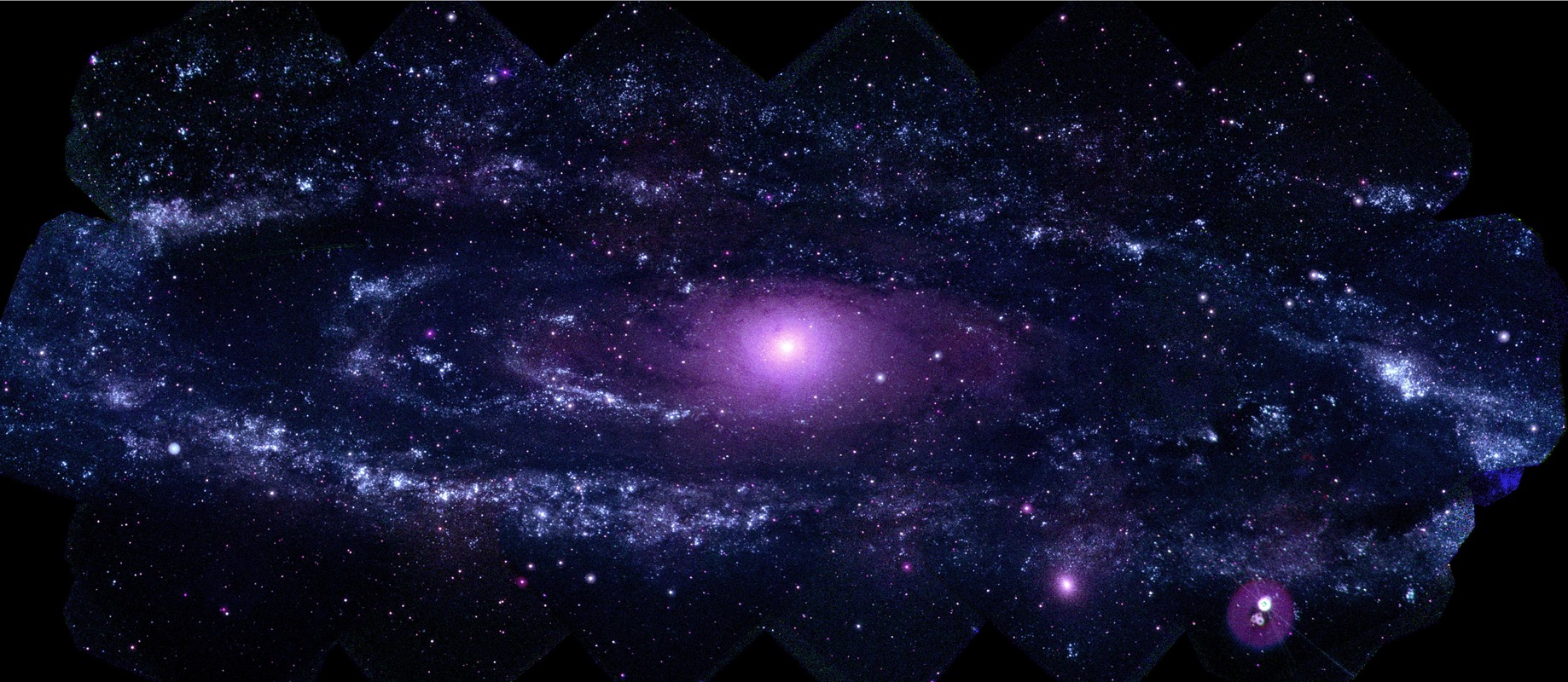 An image of the Andromeda Galaxy in part based on Swift data.