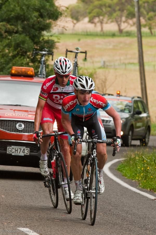 McCarthy (Jayco-AIS) put in a great ride, and finished it off the stage win.