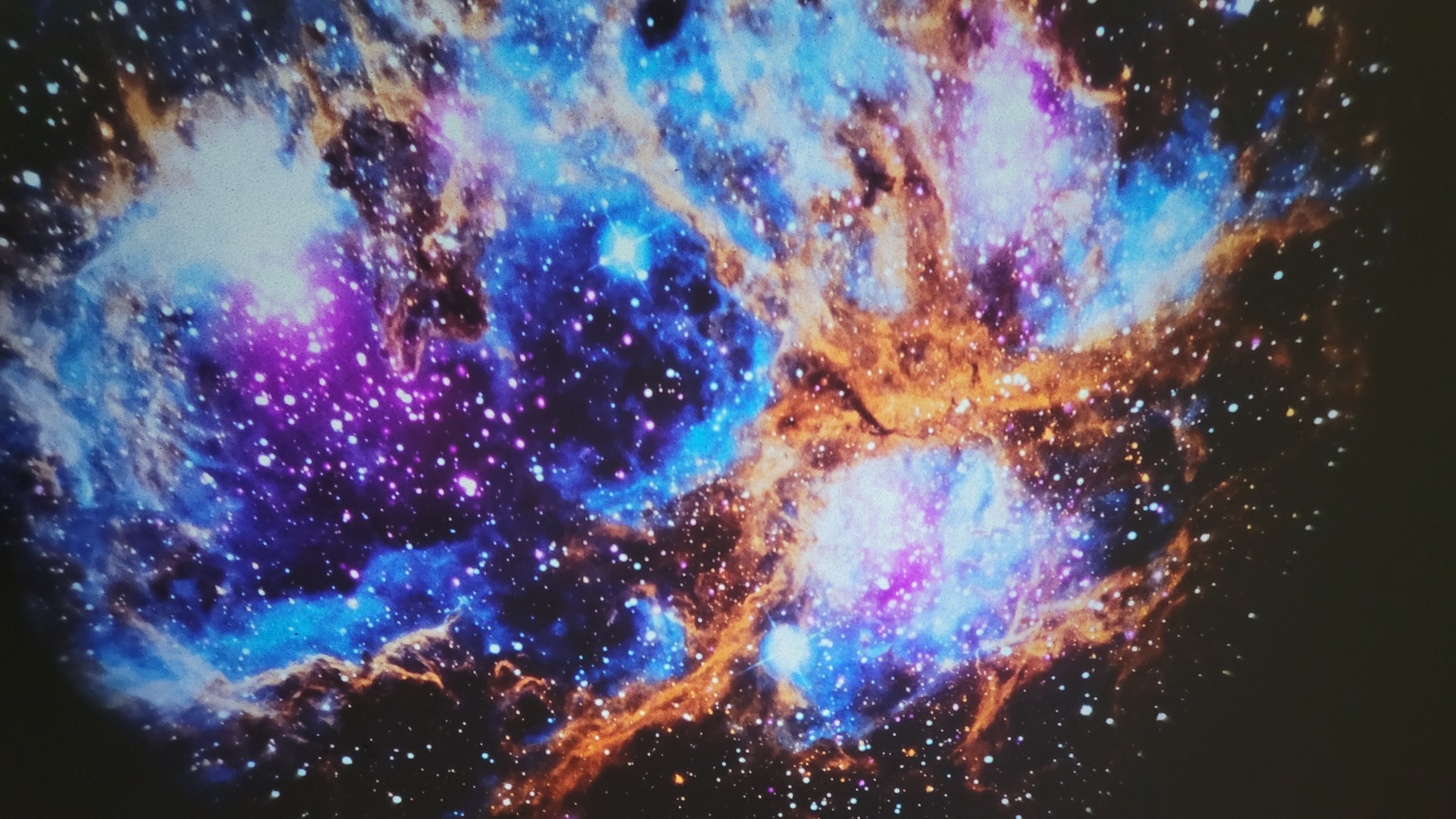A Pococo Galaxy Projector projection of the Lobster Nebula