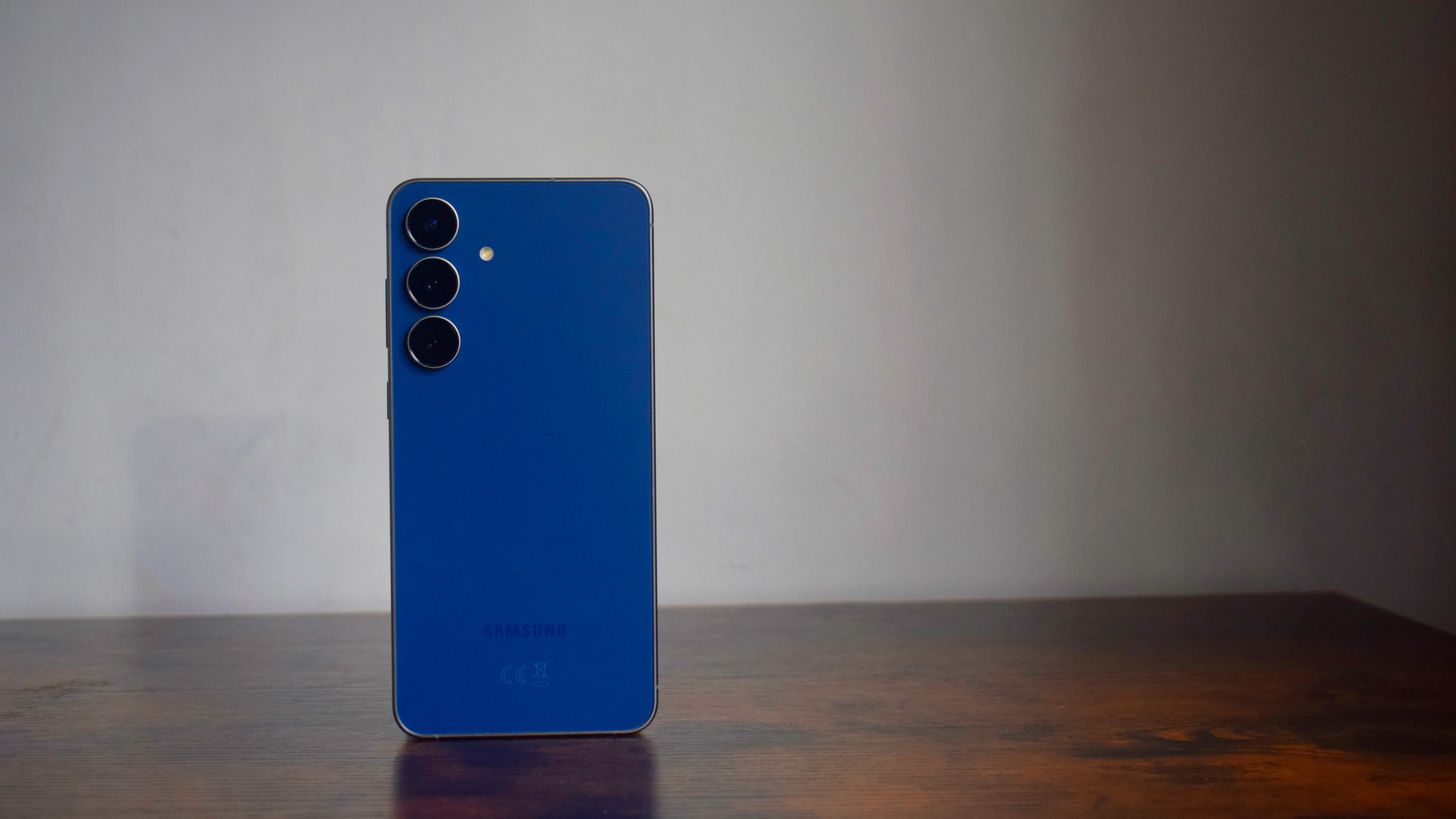 The Samsung Galaxy S25 FE on a desk