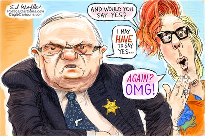 Political cartoon U.S. Sheriff Joe Arpaio Trump pardon