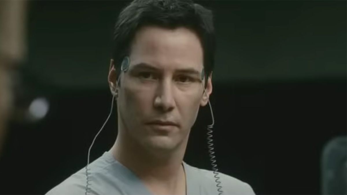 Keanu Reeves hooked up near his face to The Day The Earth Stood Still. 