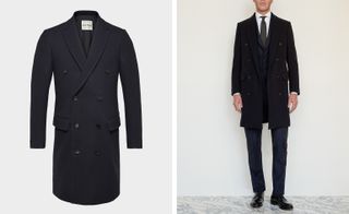 double breasted wool overcoat