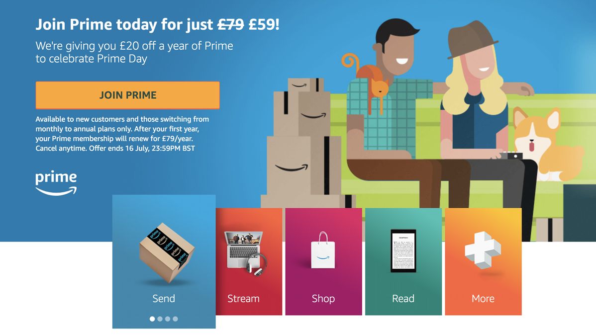 Amazon Prime annual membership now just £59 ahead of Prime Day What