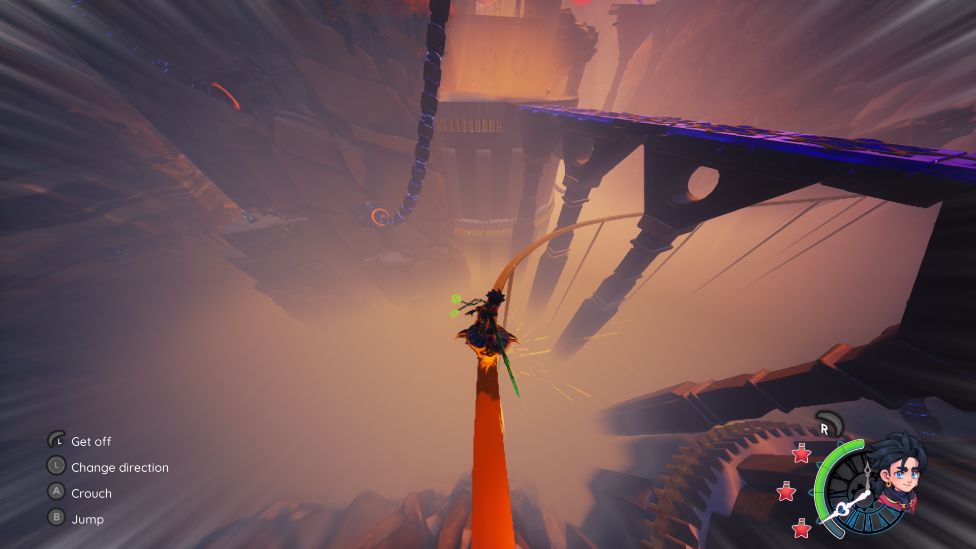 Screens from a Switch 2 fantasy video game