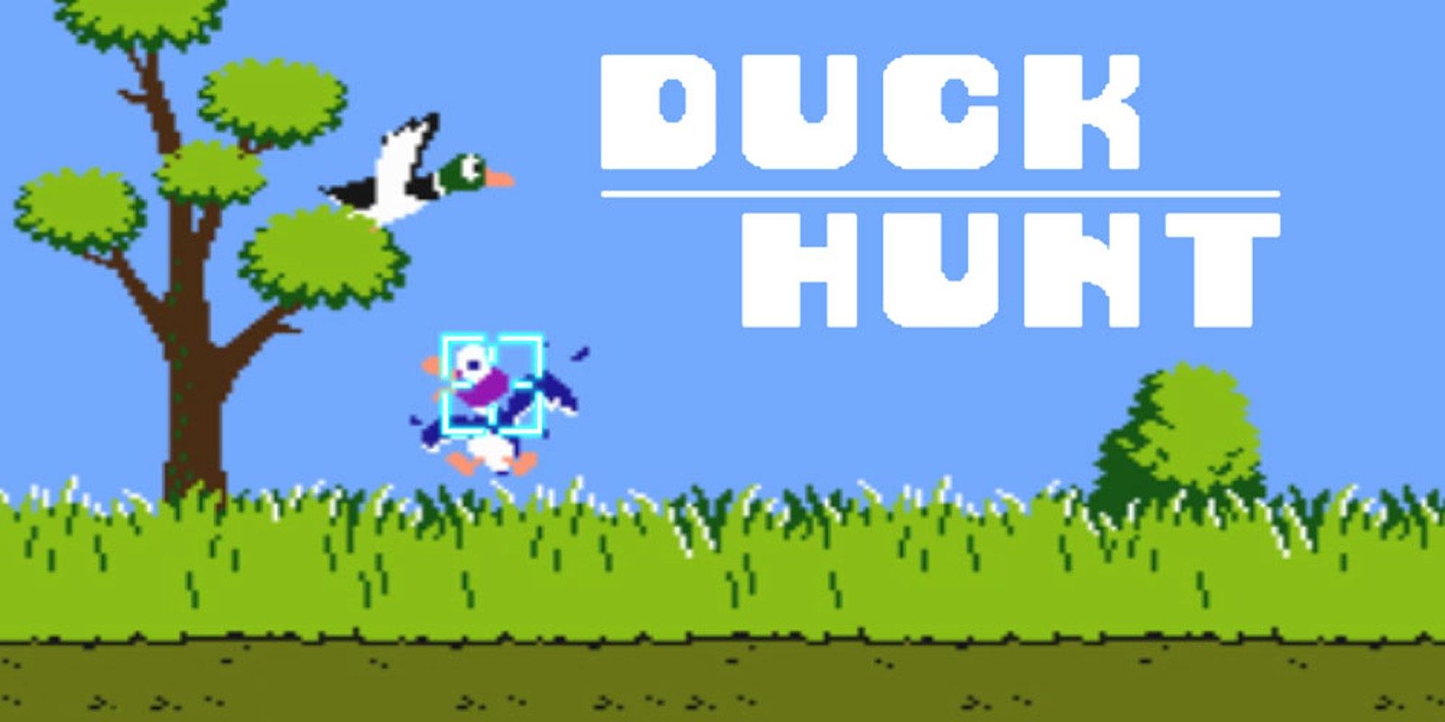 A title screen from video game Duck Hunt