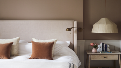A modern house in London featuring a muted palette and statement art and furniture