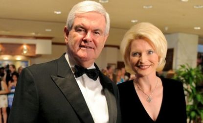 GOP presidential hopeful Newt Gingrich and his wife, Callista, say they live frugally, but their expensive home and massive jewelry date suggest otherwise.