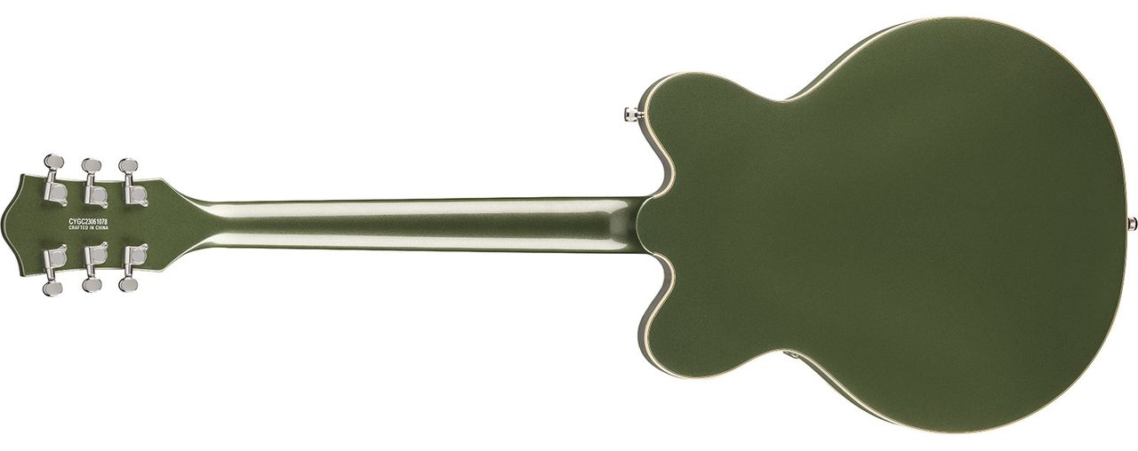 G5622 Electromatic Center Block Double-Cut with V-Stoptail Olive Metallic