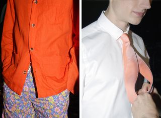 It was bright pops of colour at Richard James.