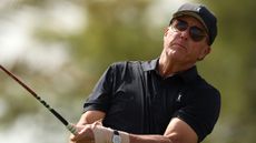 Phil Mickelson hits a drive
