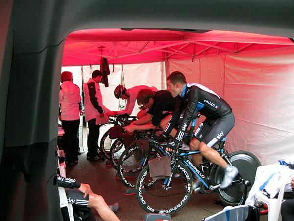 Sylvain Calzati was another of the Sky crew training on the TT equipment.