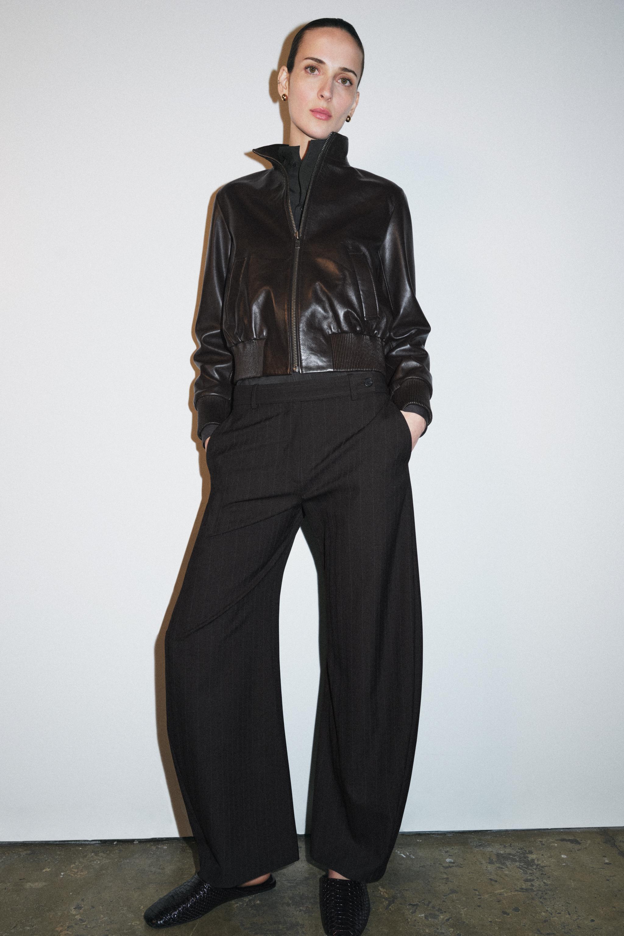 Zw Collection Pinstripe Trousers