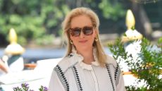 Meryl Streep is seen arriving at the 76th Venice Film Festival on September 01, 2019 in Venice, Italy