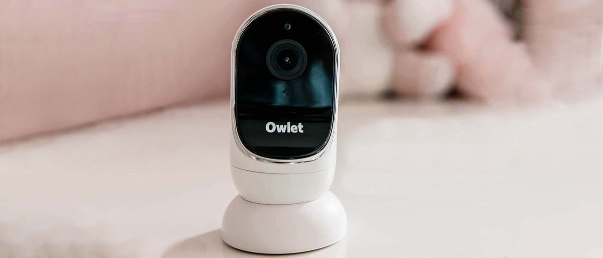 Owlet Dream Duo baby monitor on desk