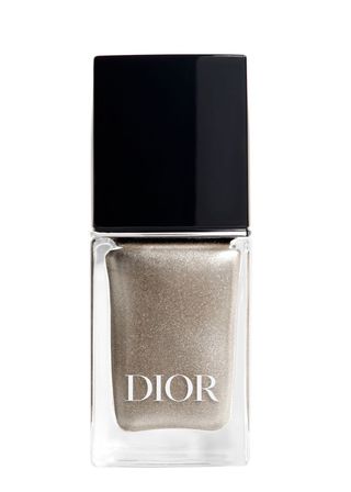 A bottle of silver Dior nail polish