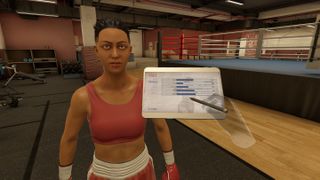 A screenshot from VR game Thrill of the Fight 2