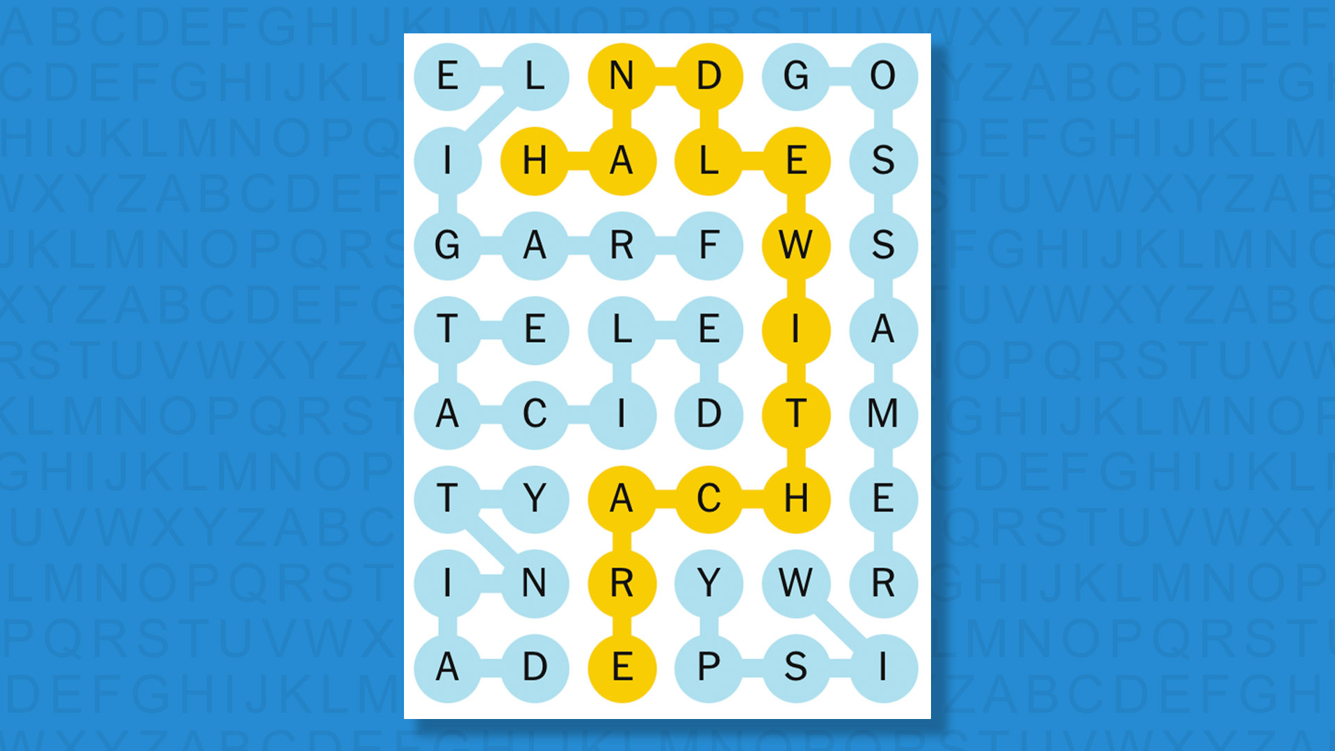 NYT Strands answers for game 578 on a blue background