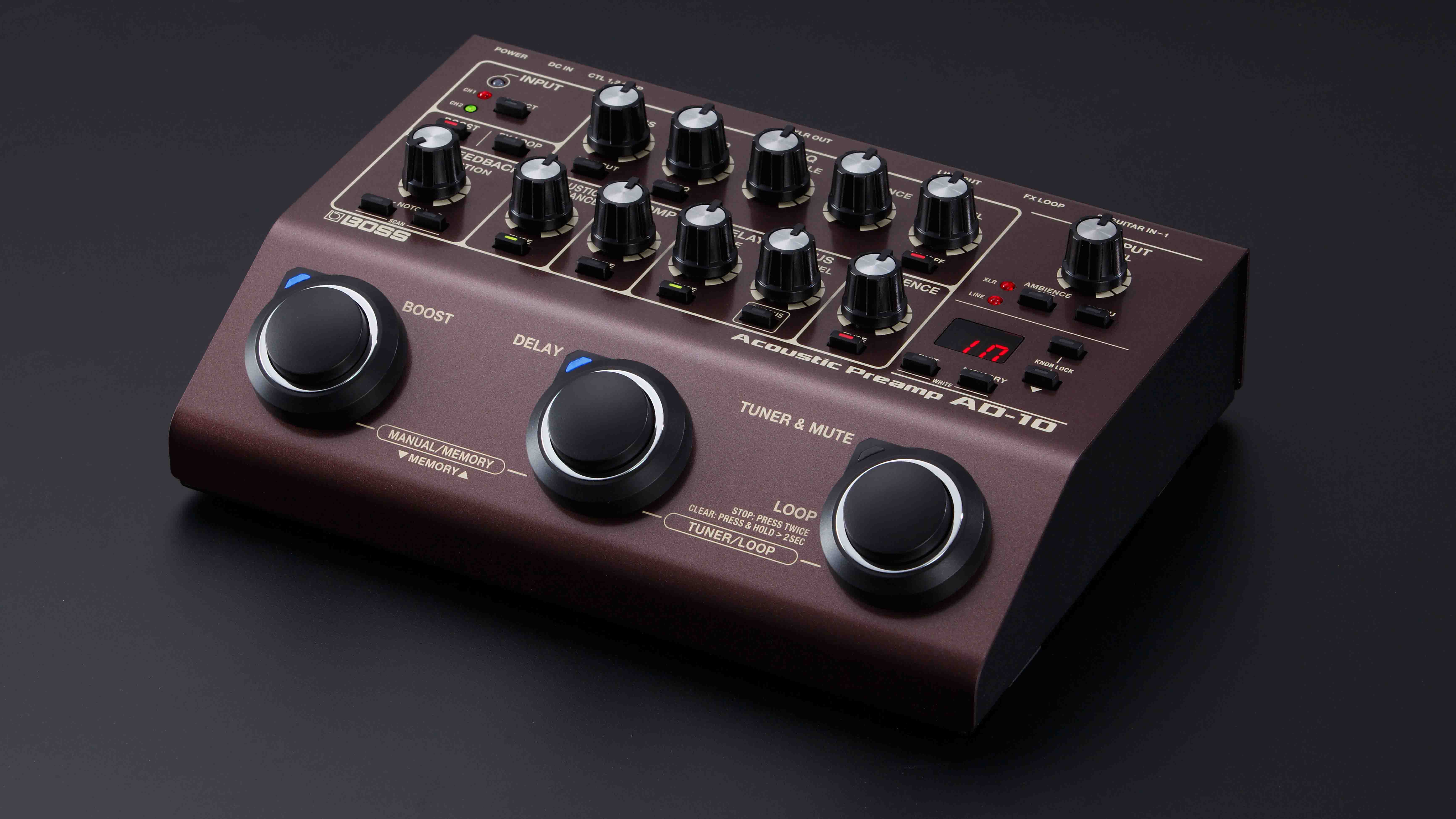 Boss's AD-10 Acoustic Preamp could provide everything your electro