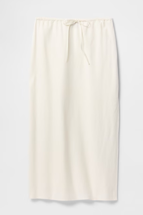 Gap, Linen-Blend Midi Skirt